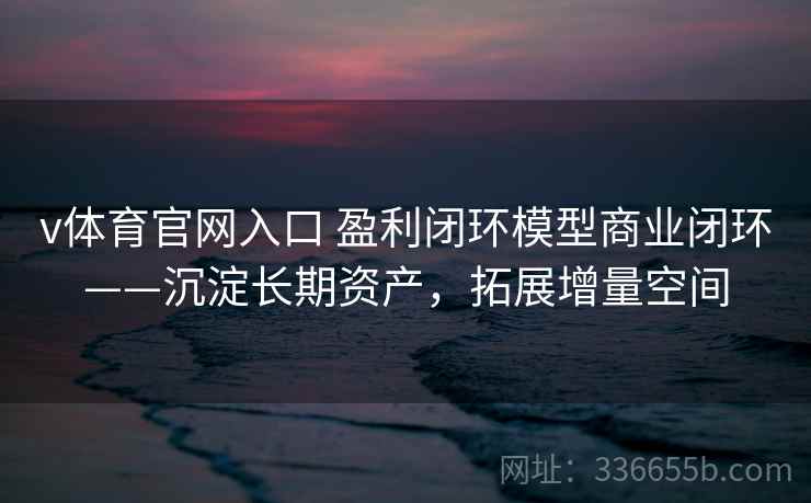v体育官网入口 盈利闭环模型商业闭环——沉淀长期资产，拓展增量空间