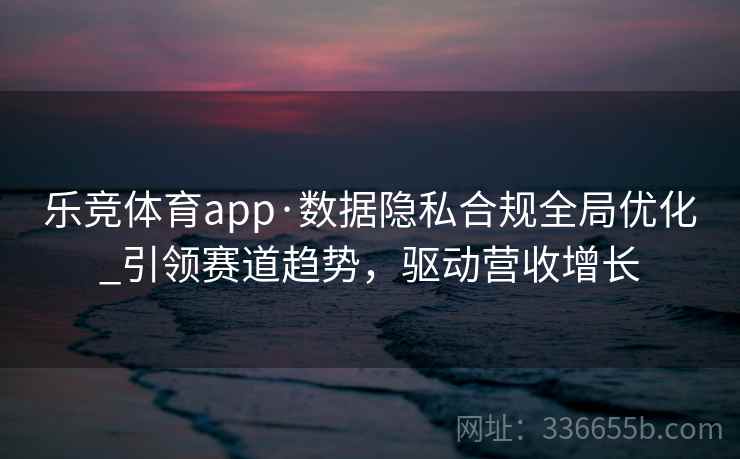 乐竞体育app·数据隐私合规全局优化_引领赛道趋势,驱动营收增长 乐竞体育app·数据隐私合规全局优化_引领赛道趋势,驱动营收增长