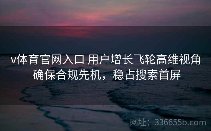 v体育官网入口 用户增长飞轮高维视角 确保合规先机，稳占搜索首屏