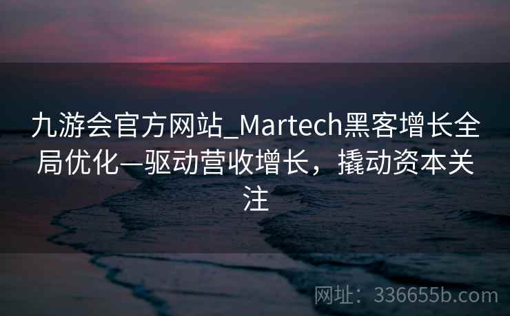 九游会官方网站_Martech黑客增长全局优化—驱动营收增长，撬动资本关注