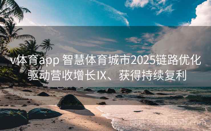 v体育app 智慧体育城市2025链路优化 驱动营收增长Ⅸ、获得持续复利 v体育app 智慧体育城市2025链路优化 驱动营收增长Ⅸ、获得持续复利